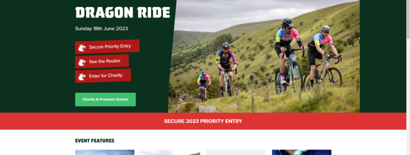Dragon Ride 2023 website screenshot