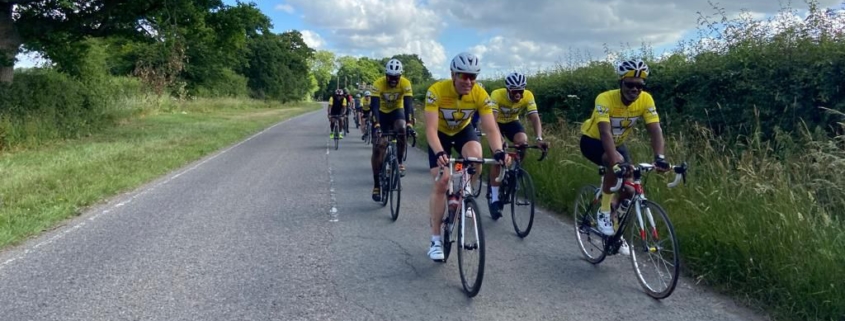 Team De Ver riders during the club's London to Brighton Ride 2022