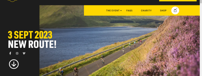 Tour o the Borders website screenshot