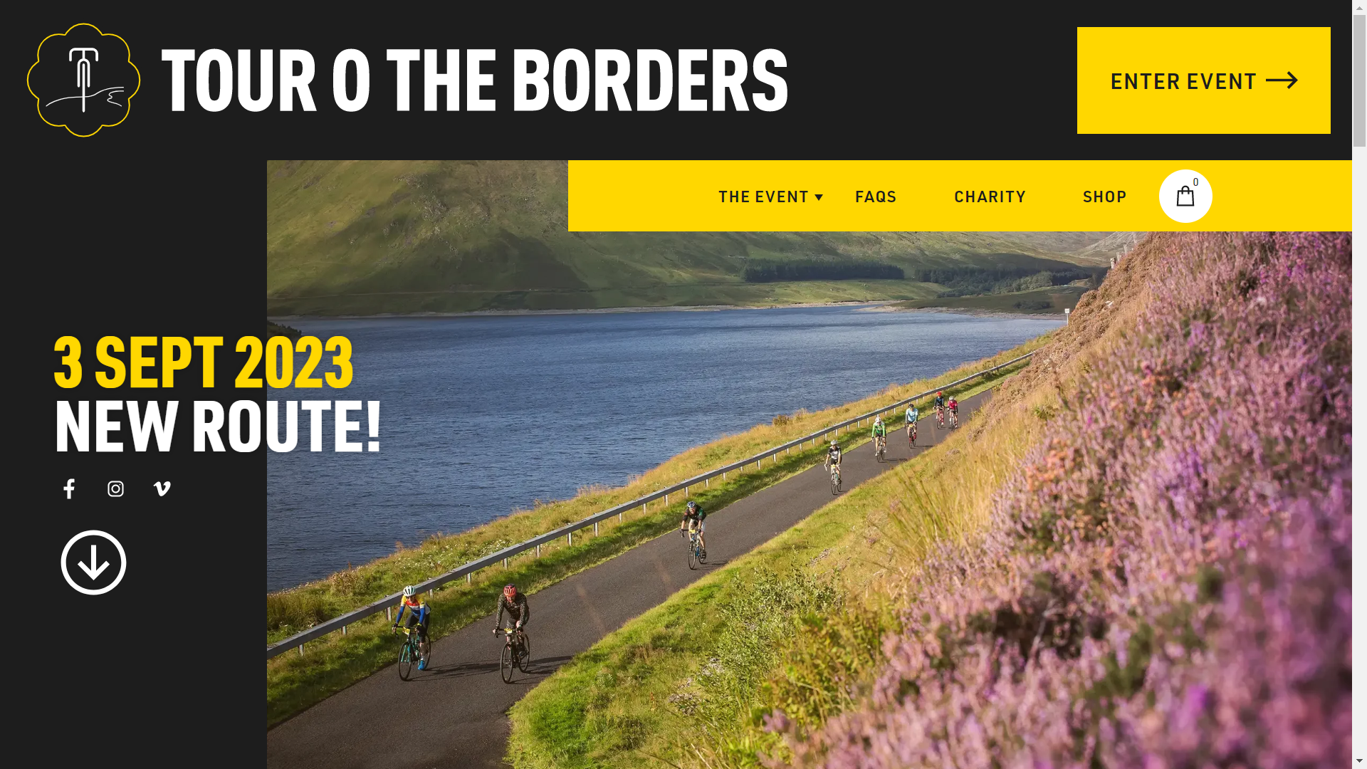 Tour o the Borders website screenshot