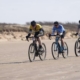 Cyclists in a beach